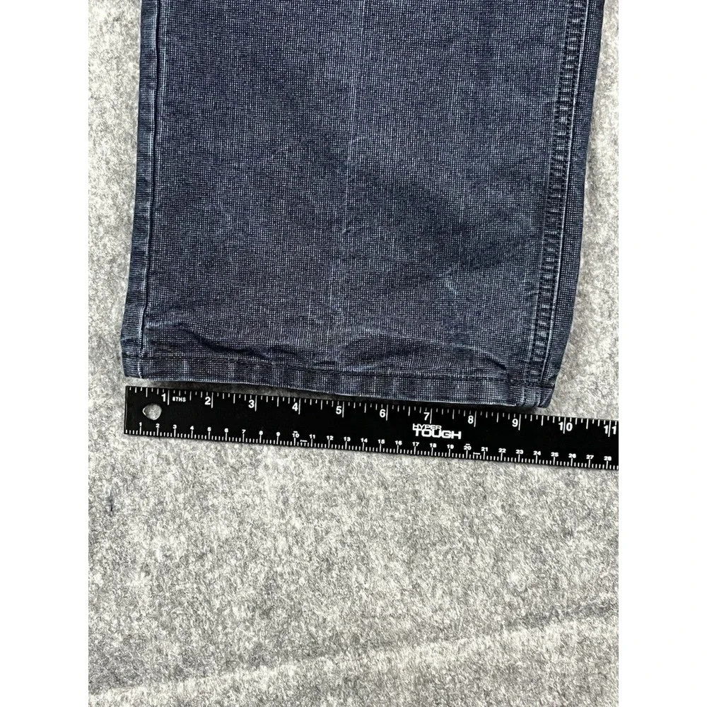 Perry Ellis Mens Jeans Blue Straight Fit Dark Wash Casual Stretch Size 44x30